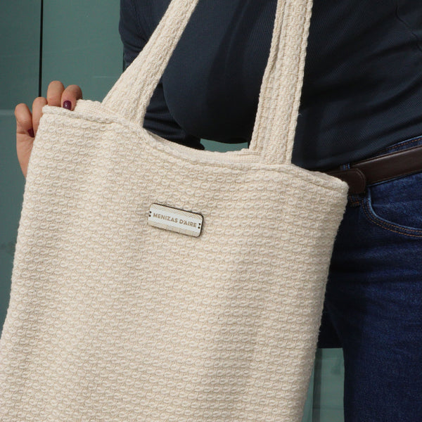 Traditional Tote bag | Made in Portugal  | "Navega" | White
