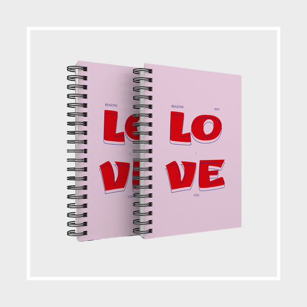 Notebook | Reasons Why I Love You | Couple's Edition (Set of 2)