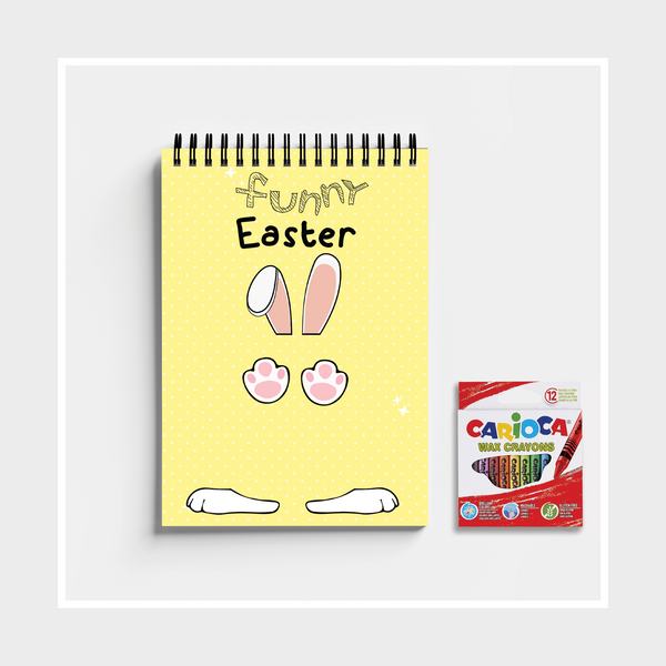Livre de Pâques A5 | Crayon de Cire | Jaune 