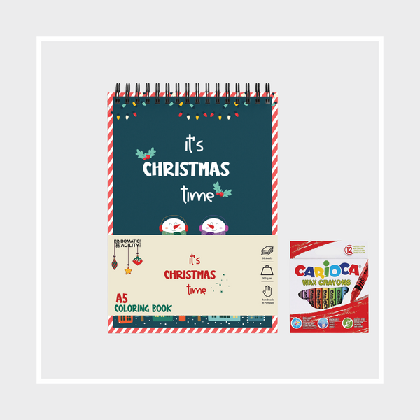 Livre de coloriage | Temps de Noël | crayons de cire