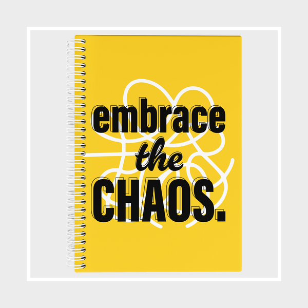 Caderno | Out of the box | Embrace the caos