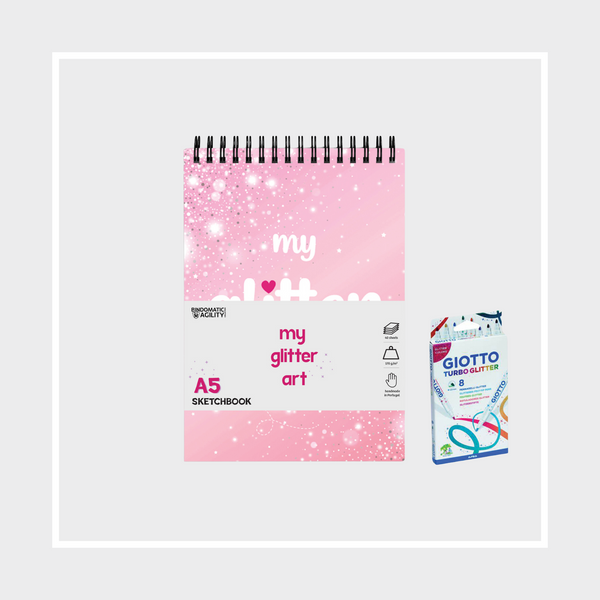 Sketchbook "My Glitter Art" | with colored Pages