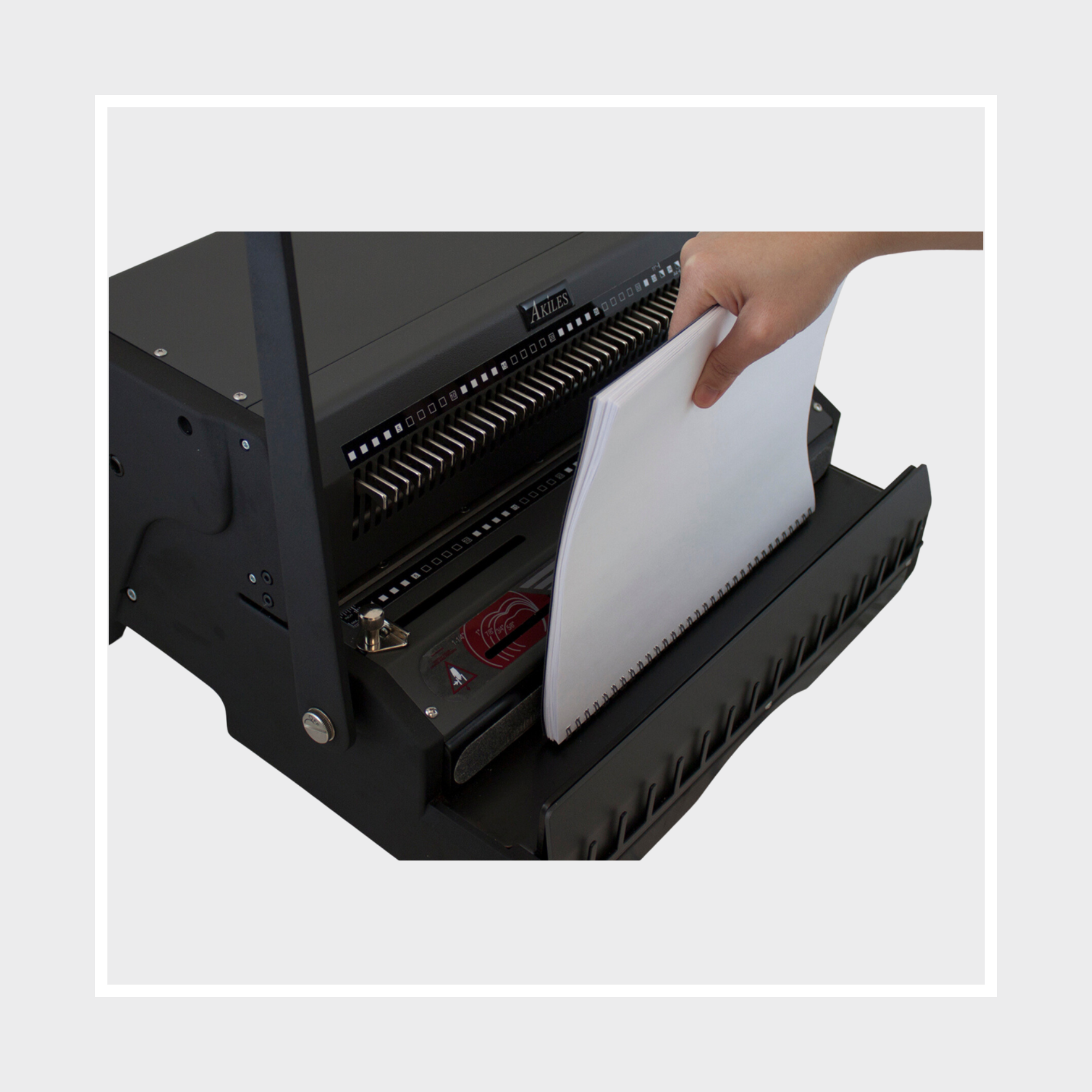 Akiles WireMac 3:1 Manual Double Loop Wire Binding Machine – Bindomatic