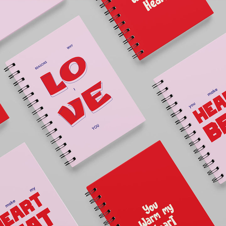 Notebook "Reasons Why I Love You" Couple's Edition (Set of 2)