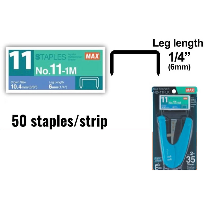 Max Flat Clinch Light Effort Stapler