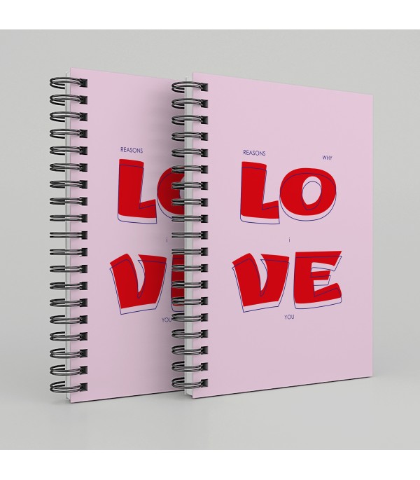 Notebook "Reasons Why I Love You" Couple's Edition (Set of 2)