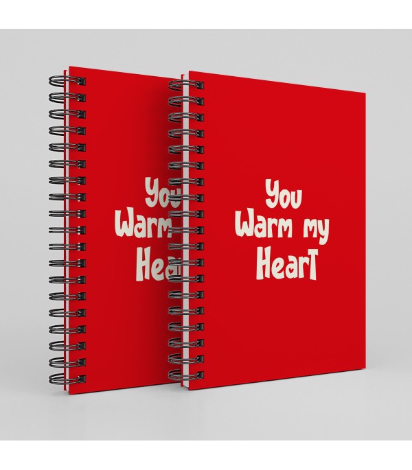 Notebook "You Warm My Heart" Couple's Edition (Set of 2)